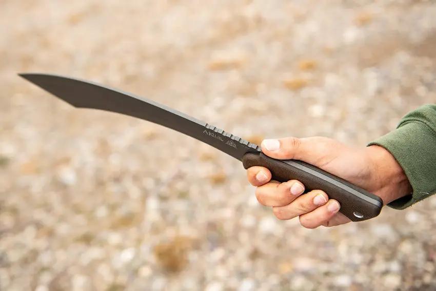 TOPS A-Klub Machete AKLB-02 Full Tang Tungsten Cerakote Blade - Durable 1095HC Steel For Outdoor Survivalists by TOPS