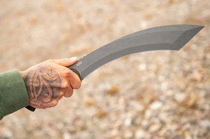 TOPS A-Klub Machete AKLB-02 Full Tang Tungsten Cerakote Blade - Durable 1095HC Steel For Outdoor Survivalists by TOPS