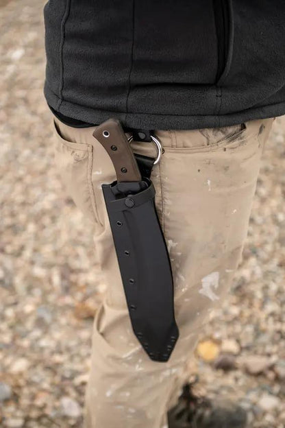 TOPS A-Klub Machete AKLB-02 Full Tang Tungsten Cerakote Blade - Durable 1095HC Steel For Outdoor Survivalists by TOPS