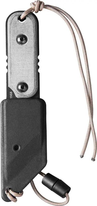 TOPS ALRTXL-03 TP Fixed Blade Knife - Compact Neck Carry With 2.75in Tanto Micarta Handle by TOPS