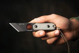 TOPS ALRTXL-03 TP Fixed Blade Knife - Compact Neck Carry With 2.75in Tanto Micarta Handle by TOPS