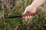 TOPS Armado 6.5 Inch Fixed Blade Knife - Rugged Outdoor Survival Tool With Tan Canvas Micarta Handle by TOPS