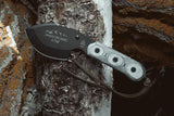 TOPS American Trail Master Knife For Outdoorsmen 9 Inch Full Tang 1095 Steel Traction Blade Micarta by Black Country Outdoor