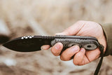 TOPS American Trail Master Knife For Outdoorsmen 9 Inch Full Tang 1095 Steel Traction Blade Micarta by Black Country Outdoor