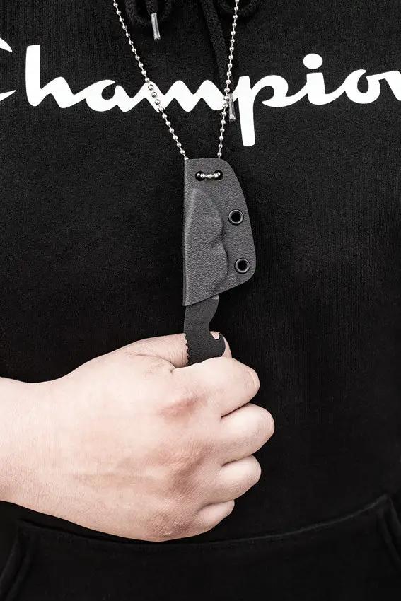 TOPS Bartender Defender BAR 01 1095 High Carbon Steel Neck Knife With Bottle Opener And Kydex Sheath For Bartenders by Black Country Outdoor
