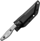 TOPS Back Bite Knife 4 Inch Black 1095 Carbon Blade Micarta Handle Kydex Sheath Emergency Whistle Outdoor Survivalists by Black Country Outdoor