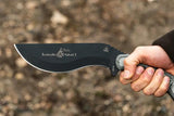 TOPS Bushcrafter BKUK01 1095 High Carbon Steel Kukuri Knife With Rugged Full Tang And MOLLE Sheath For Survivalists by Black Country Outdoor