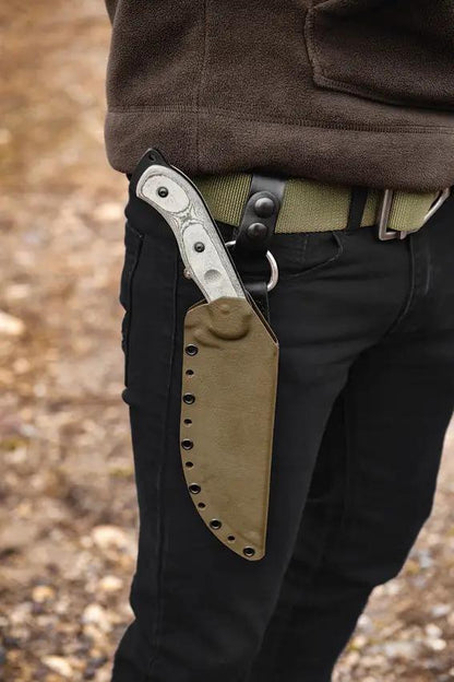 TOPS Bushcrafter BKUK01 1095 High Carbon Steel Kukuri Knife With Rugged Full Tang And MOLLE Sheath For Survivalists by Black Country Outdoor