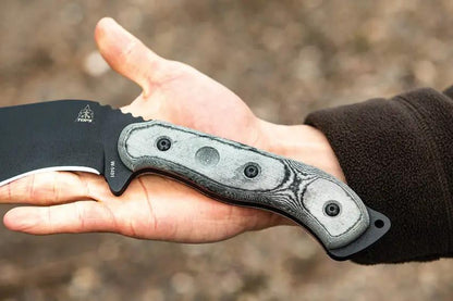 TOPS Bushcrafter BKUK01 1095 High Carbon Steel Kukuri Knife With Rugged Full Tang And MOLLE Sheath For Survivalists by Black Country Outdoor