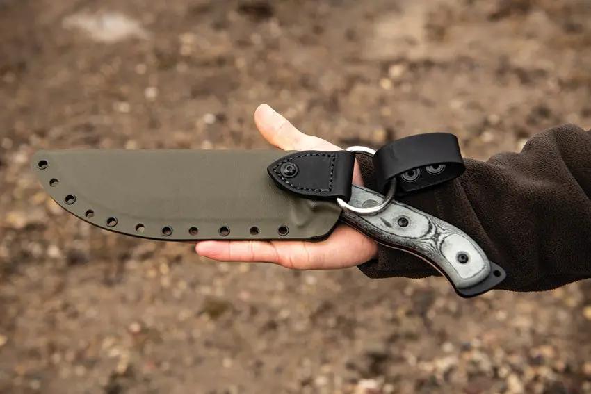 TOPS Bushcrafter BKUK01 1095 High Carbon Steel Kukuri Knife With Rugged Full Tang And MOLLE Sheath For Survivalists by Black Country Outdoor