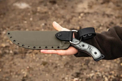 TOPS Bushcrafter BKUK01 1095 High Carbon Steel Kukuri Knife With Rugged Full Tang And MOLLE Sheath For Survivalists by Black Country Outdoor