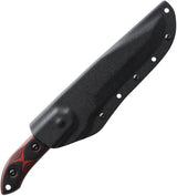 TOPS Black Heat Fixed Blade BLKHT01 - Rugged Full Tang Outdoor Knife With Coated Blade by TOPS