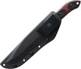 TOPS Black Heat Fixed Blade BLKHT01 - Rugged Full Tang Outdoor Knife With Coated Blade by TOPS
