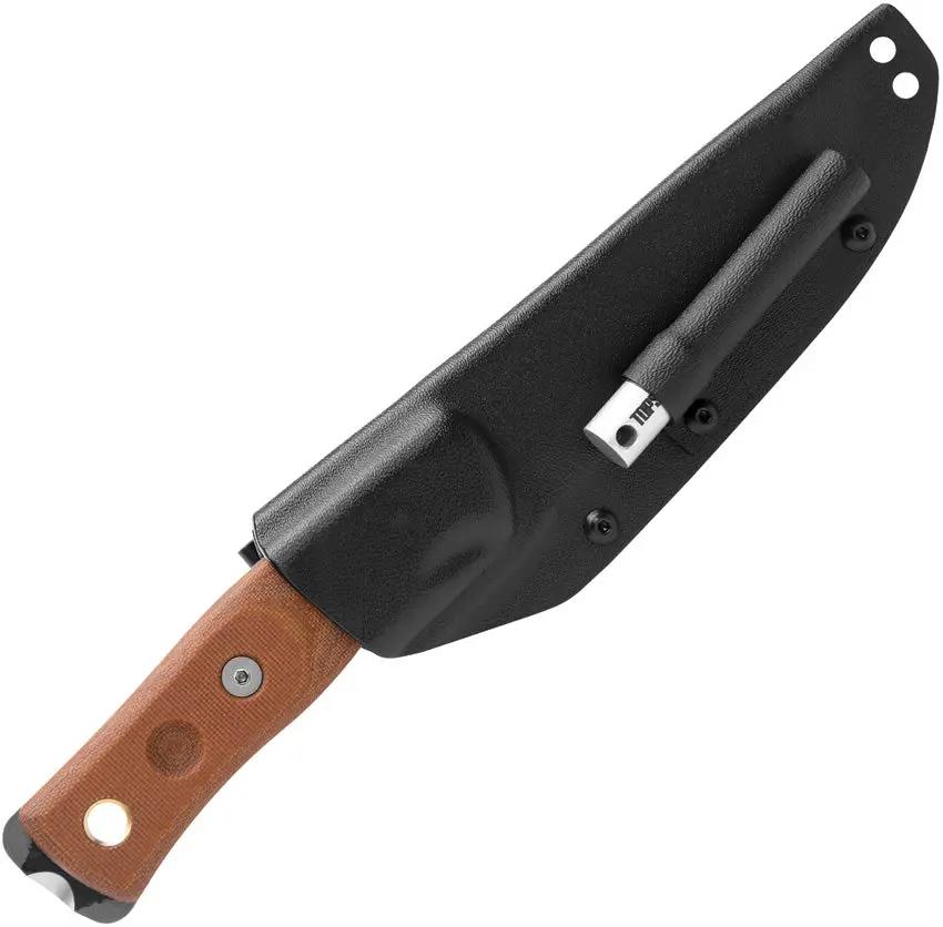 TOPS Fieldcraft BOB Hunter Survival Knife - Camouflage 1095HC Scandi Grind Full Tang For Outdoors Enthusiasts by TOPS