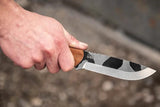 TOPS Fieldcraft BOB Hunter Survival Knife - Camouflage 1095HC Scandi Grind Full Tang For Outdoors Enthusiasts by TOPS