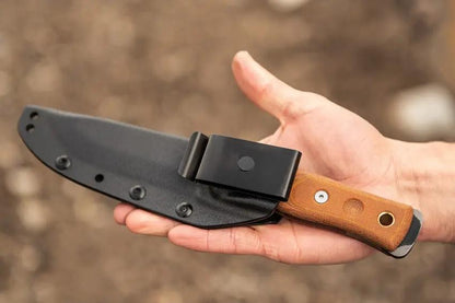 TOPS Fieldcraft BOB Hunter Survival Knife - Camouflage 1095HC Scandi Grind Full Tang For Outdoors Enthusiasts by TOPS