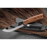 TOPS BOB Fieldcraft Hunter Knife Rugged Camouflage 1095HC Blade Full Tang For Outdoor Enthusiasts by Black Country Outdoor