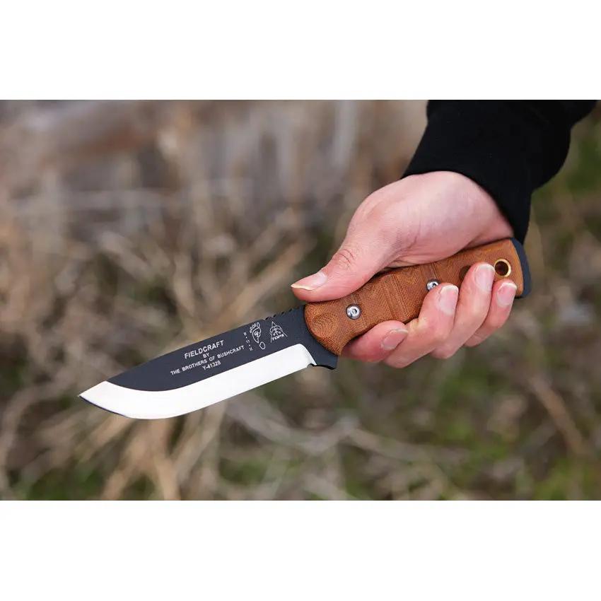 TOPS BOB Hunter Rocky Mountain Survival Knife 1095HC Full Tang Scandi Grind Ferro Rod Scraper by Black Country Outdoor