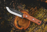 TOPS BOB Hunter Knife For Bushcraft Enthusiasts Pro Grade 1095 High Carbon Steel For Carving And Skinning by Black Country Outdoor