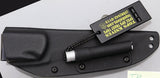TOPS BOB Hunter Knife For Bushcraft Enthusiasts 1095 High Carbon Steel Blade Scandinavian Grind Full Tang Micarta Handle by Black Country Outdoor