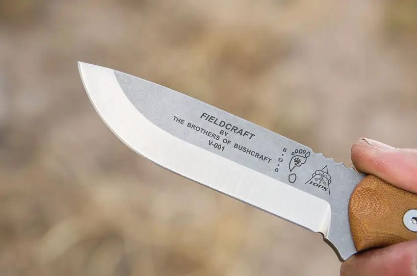 TOPS BOB Hunter Knife BROS TBF For Bushcraft And Hunting 1095 High Carbon Steel Full Tang Micarta Handles by Black Country Outdoor