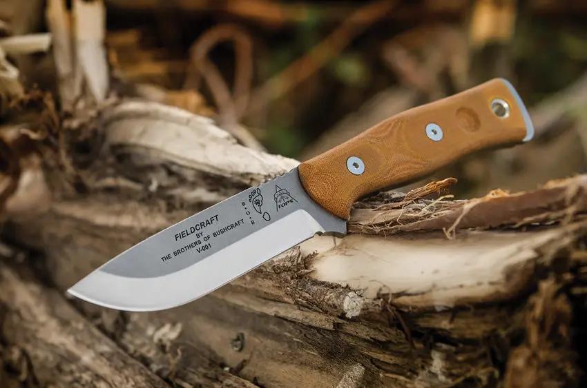 TOPS BOB Hunter Knife BROS TBF For Bushcraft And Hunting 1095 High Carbon Steel Full Tang Micarta Handles by Black Country Outdoor