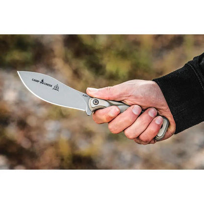 TOPS Camp Creek Knife 9in Fixed Blade S35VN Full Tang Camo G10 For Outdoorsmen Rugged by Black Country Outdoor