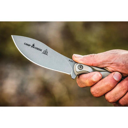 TOPS Camp Creek Knife 9in Fixed Blade S35VN Full Tang Camo G10 For Outdoorsmen Rugged by Black Country Outdoor
