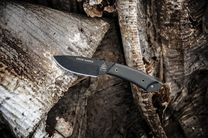TOPS Crow Hawke CRH01 Fixed Blade Knife for Outdoor Enthusiasts 2.63 Inch Blade 1095 Steel G10 by Black Country Outdoor