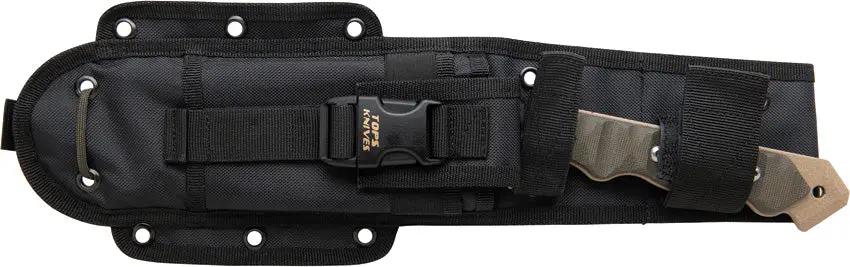 TOPS Cuma Tak Ri Coyote Kukri Knife 7 Inch Blade Full Tang Micarta Handles Rugged MOLLE Sheath Outdoor Survival USA Made by Black Country Outdoor