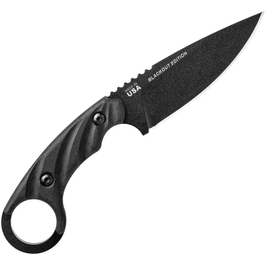 TOPS CUT Combat Utility Tool CUT-40-A Tactical Fixed Blade Knife - 4.25 Inch 1095HC Full Tang for Outdoorsmen by TOPS