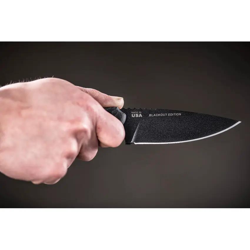 TOPS CUT Combat Utility Tool CUT-40-A Tactical Fixed Blade Knife - 4.25 Inch 1095HC Full Tang for Outdoorsmen by TOPS