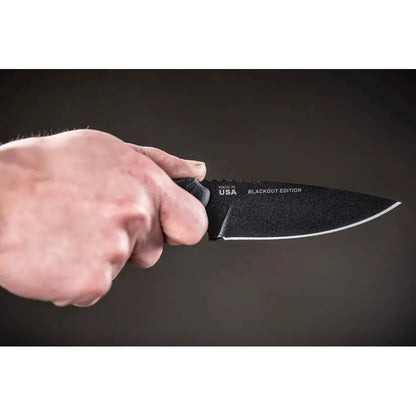 TOPS CUT Combat Utility Tool CUT-40-A Tactical Fixed Blade Knife - 4.25 Inch 1095HC Full Tang for Outdoorsmen by TOPS