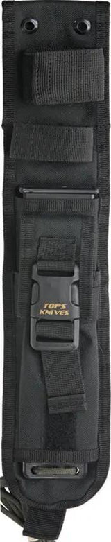 TOPS DART DART002 Fixed Blade Knife For Rescue Pros Full Tang 5160 Steel Black Linen Micarta by Black Country Outdoor