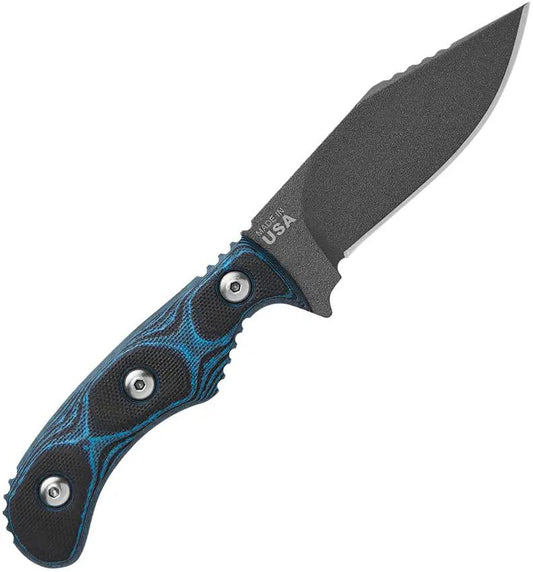 TOPS Delta Unit 3 Knife Premium 1095 High Carbon Steel Hunter Point Blade Full Tang G10 Handles Kydex Sheath USA Made by Black Country Outdoor