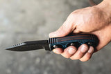 TOPS Delta Unit 3 Knife Premium 1095 High Carbon Steel Hunter Point Blade Full Tang G10 Handles Kydex Sheath USA Made by Black Country Outdoor