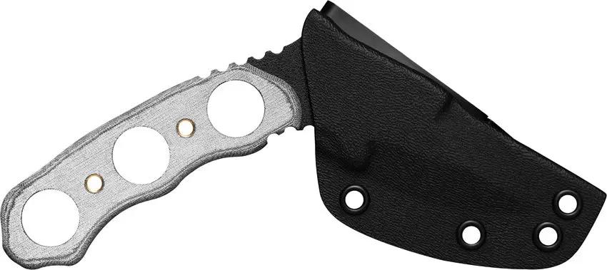 TOPS Devils Elbow XL Tactical Knife 6 Inch Overall Fixed Blade - With 1095 Steel Tang Micarta Handle And Kydex Sheath by TOPS