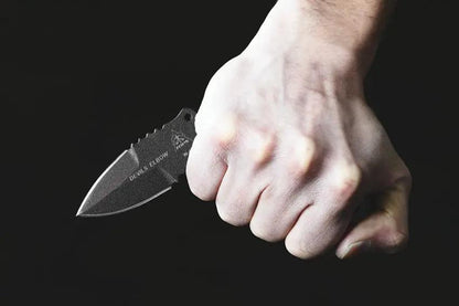 TOPS Devils Elbow XL Tactical Knife 6 Inch Overall Fixed Blade - With 1095 Steel Tang Micarta Handle And Kydex Sheath by TOPS