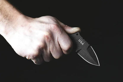 TOPS Devils Elbow XL Tactical Knife 6 Inch Overall Fixed Blade - With 1095 Steel Tang Micarta Handle And Kydex Sheath by TOPS