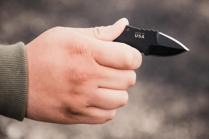 TOPS Devils Elbow Skeleton DEV-02 Boot Knife - Compact Fixed Blade For Quick Access Outdoors by TOPS