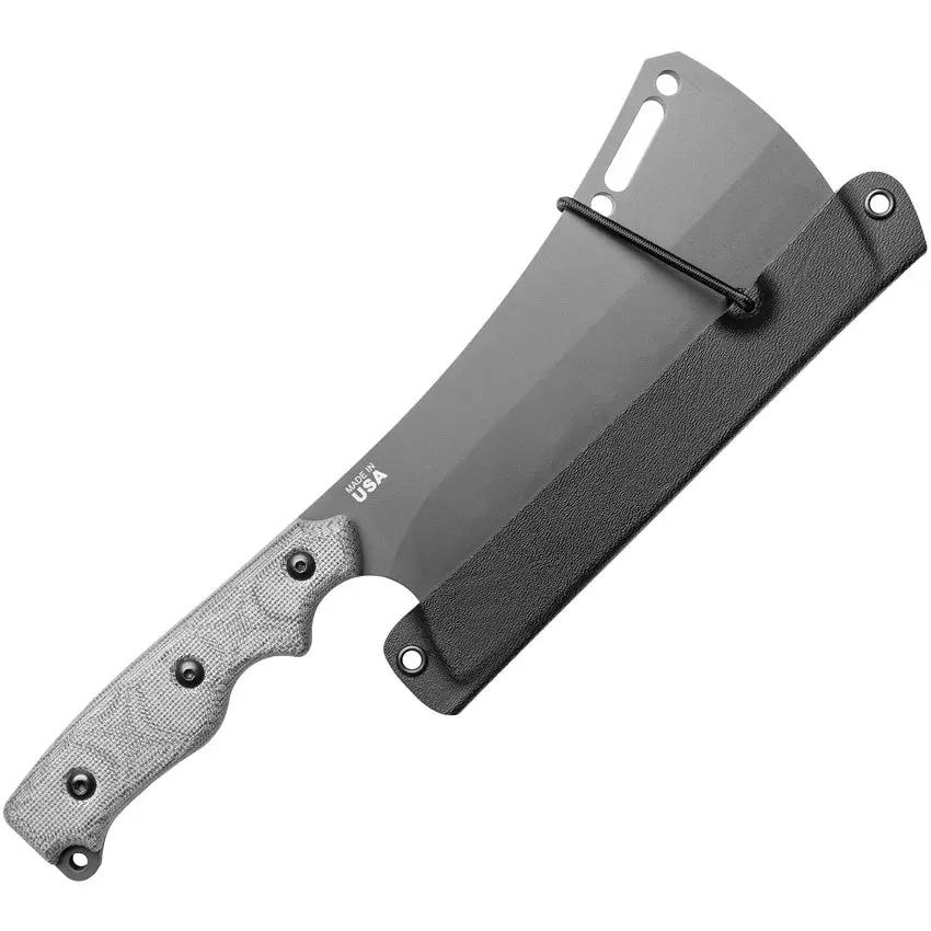 TOPS El Chappo Cleaver - 1095HC Blade, Full Tang Micarta Handle, Kydex Sheath for Outdoorsmen by TOPS