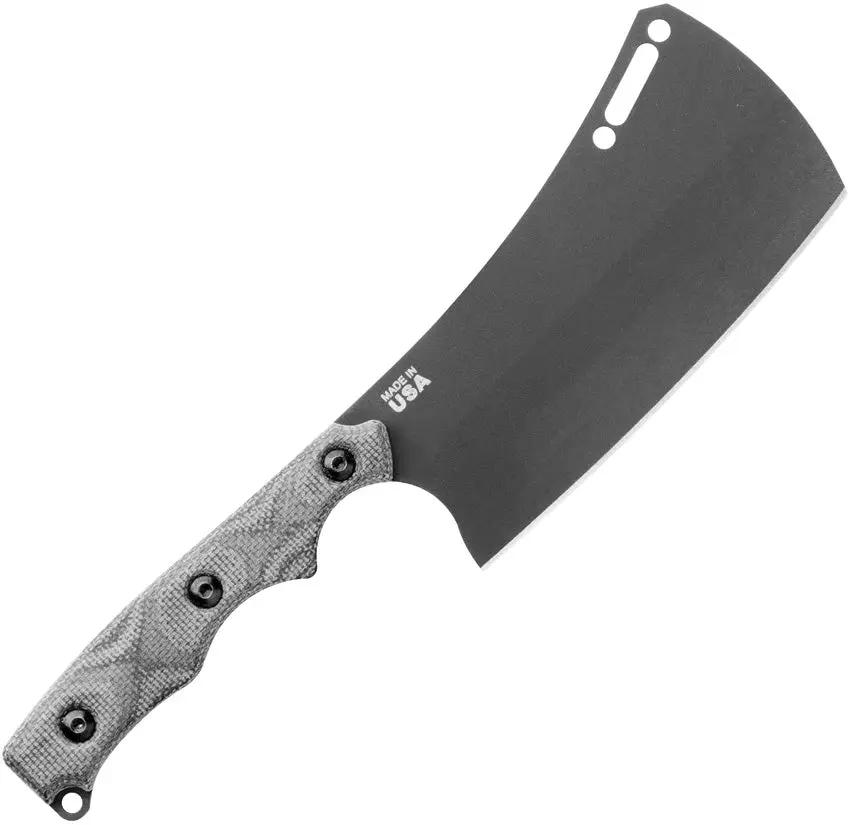 TOPS El Chappo Mini Cleaver Echam01 - Compact 3.38In Blade 1095HC Full Tang With Kydex Sheath by TOPS