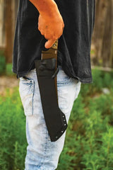 TOPS El Chete Midnight Bronze Fixed Blade Knife 12 Inch Full Tang Rugged Outdoor Survival Tool - Durable Field Ready by TOPS