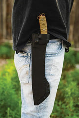 TOPS El Chete Midnight Bronze Fixed Blade Knife 12 Inch Full Tang Rugged Outdoor Survival Tool - Durable Field Ready by TOPS