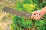TOPS El Chete Midnight Bronze Fixed Blade Knife 12 Inch Full Tang Rugged Outdoor Survival Tool - Durable Field Ready by TOPS