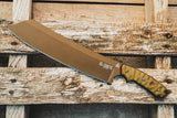 TOPS El Chete Midnight Bronze Fixed Blade Knife 12 Inch Full Tang Rugged Outdoor Survival Tool - Durable Field Ready by TOPS