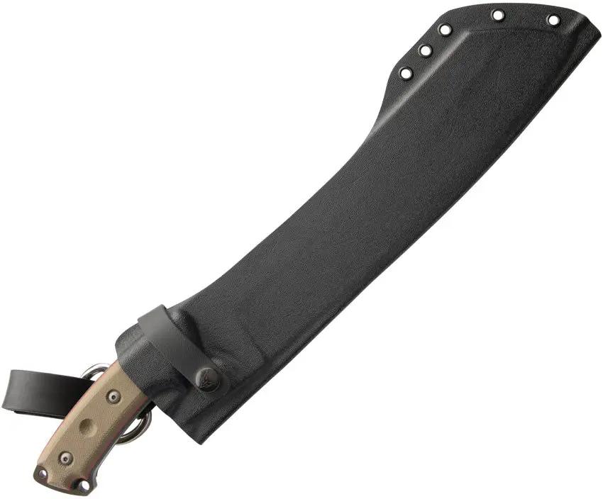 TOPS El Chete Midnight Bronze Camo Fixed Blade Knife - 12 Inch 1095HC For Bushcraft Enthusiasts by TOPS