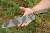TOPS El Chete Midnight Bronze Camo Fixed Blade Knife - 12 Inch 1095HC For Bushcraft Enthusiasts by TOPS