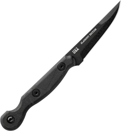 TOPS El Pionero Blackout Edition ELPO-02 - Rugged Fixed Blade Knife For Outdoor Survival Enthusiasts by TOPS