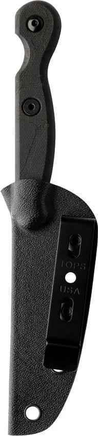 TOPS El Pionero Blackout Edition ELPO-02 - Rugged Fixed Blade Knife For Outdoor Survival Enthusiasts by TOPS